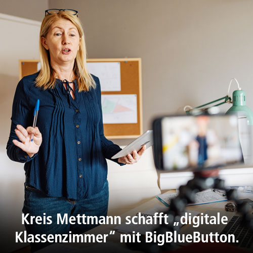 Kreis Mettmann schafft „digitale Klassenzimmer“ mit BigBlueButton